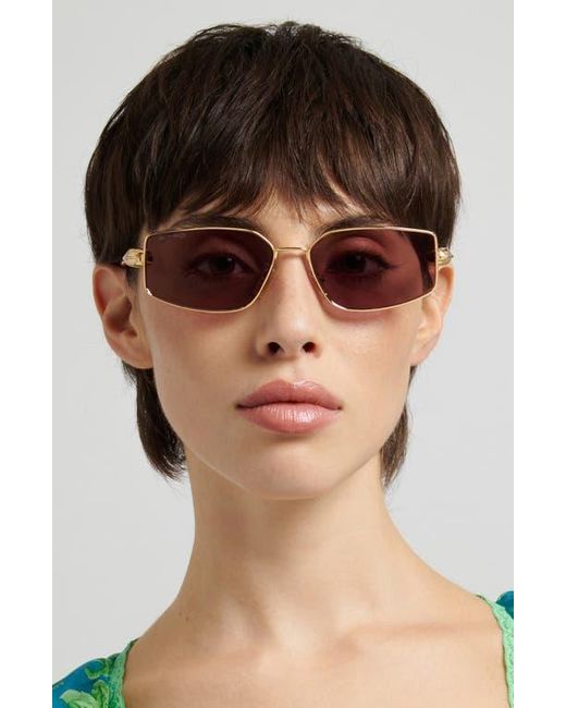 Etro Purple 59Mm Rectangular Sunglasses
