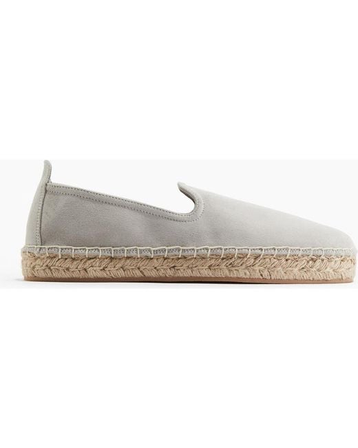 H&M White Canvas Espadrilles for men