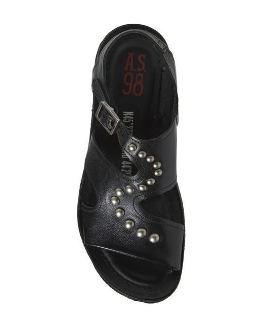 A.s.98 Black Romy Studded Sandal