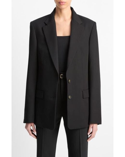 Vince Black Oversize Blazer