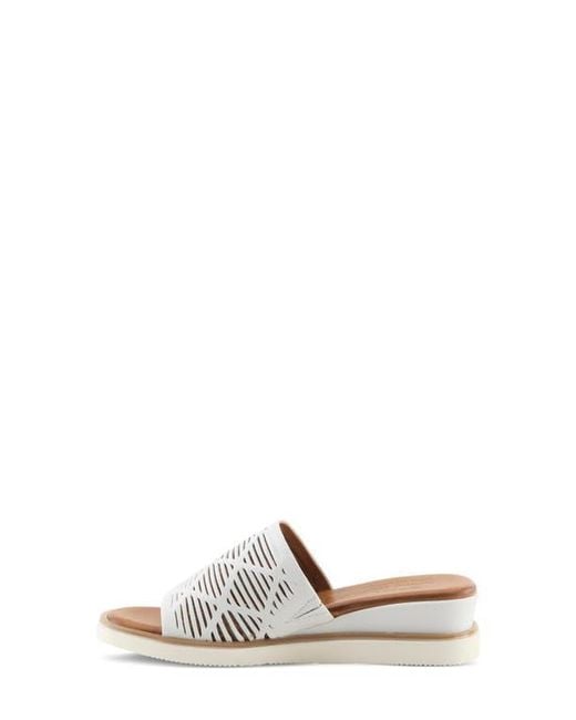 Spring Step White Zali Slide Sandal