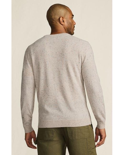 Lands' End Gray Fine Gauge Cashmere V-Neck Sweater for men