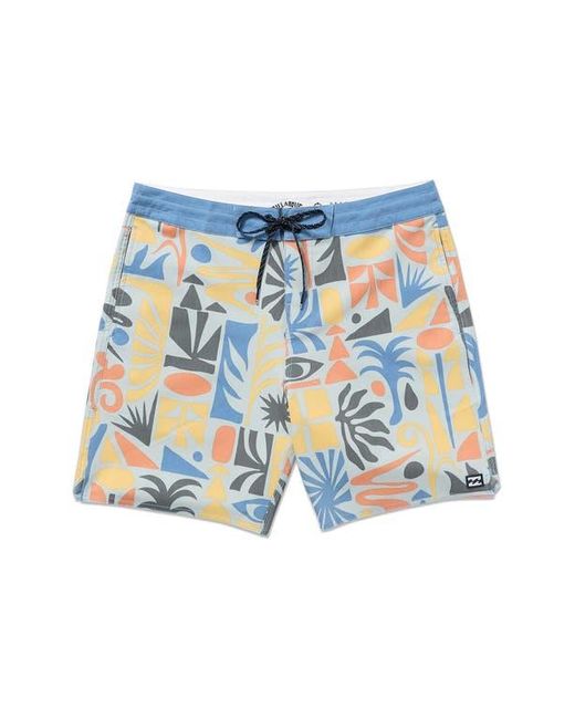 Billabong Blue Good Times Lo Tide Board Shorts for men