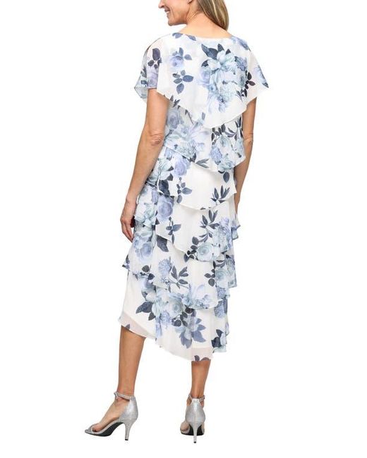 floral green bridesmaid dresses Standard / XS Sage Green V-Neck Floral Satin Bridesmaid Dress with Flutter Sleeves main image 0