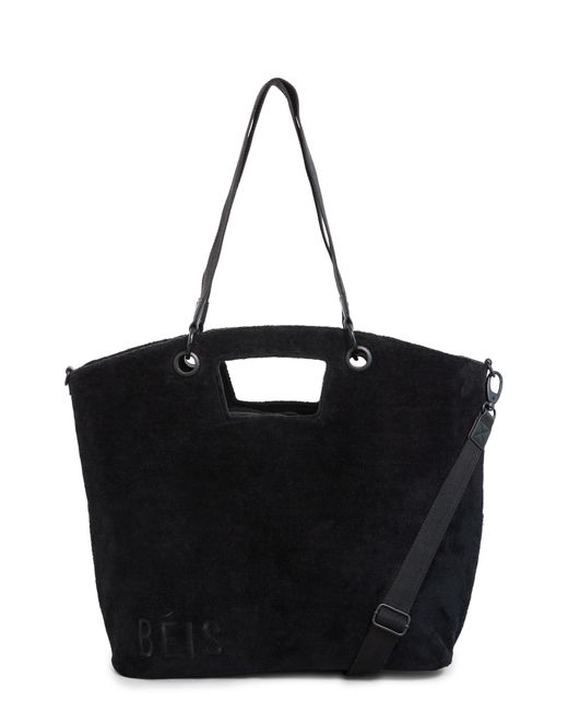 BEIS Terry Tote Bag in Black Lyst