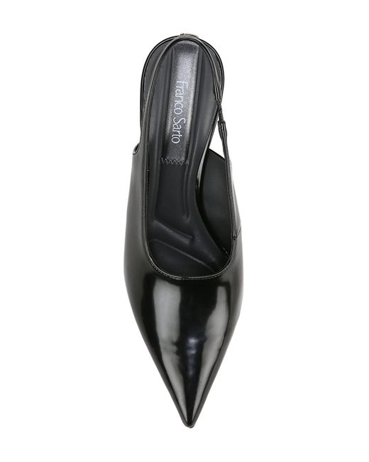 Franco Sarto Black Sorrento Slingback Pointed Toe Pump