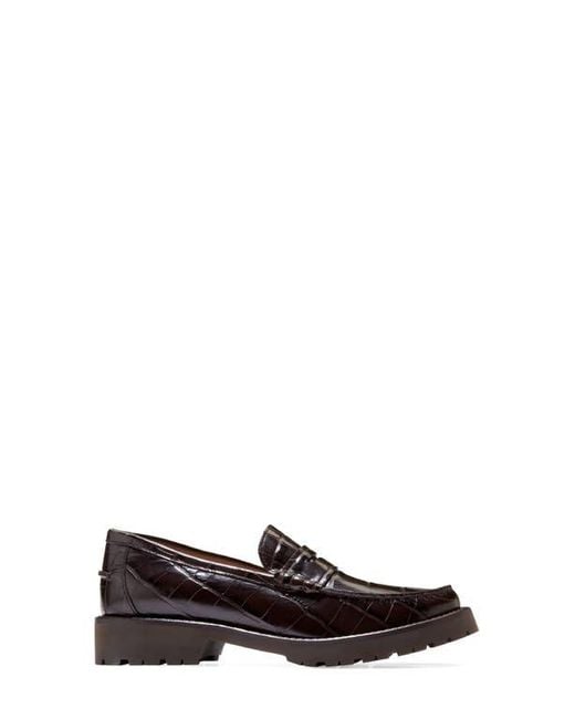 Cole Haan Brown Treena Lug Penny Loafer