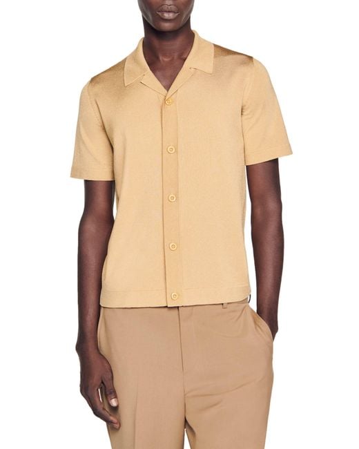 Sandro Natural Button-up Shirt for men