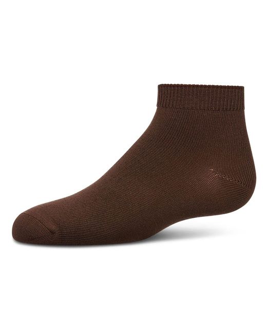 Memoi Brown Basic Silky-Soft Gauge Ankle Sock