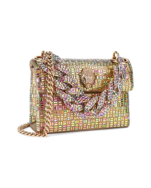 Kurt Geiger Pink Mini Kensington Bejeweled Crossbody Bag