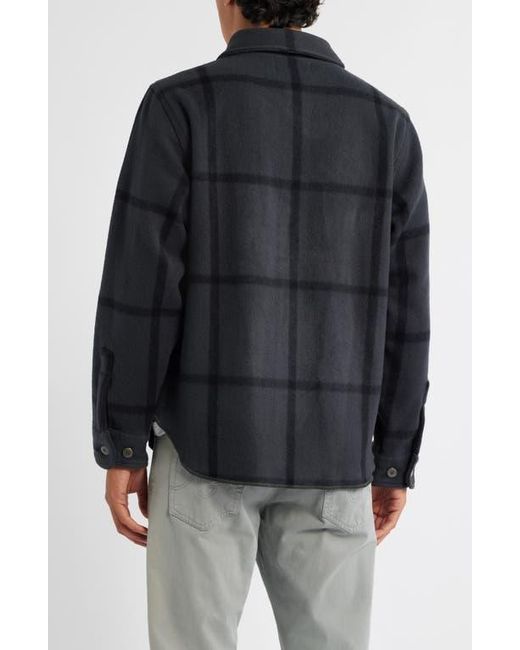 Alex Crane Black Park Wool Overshirt for men