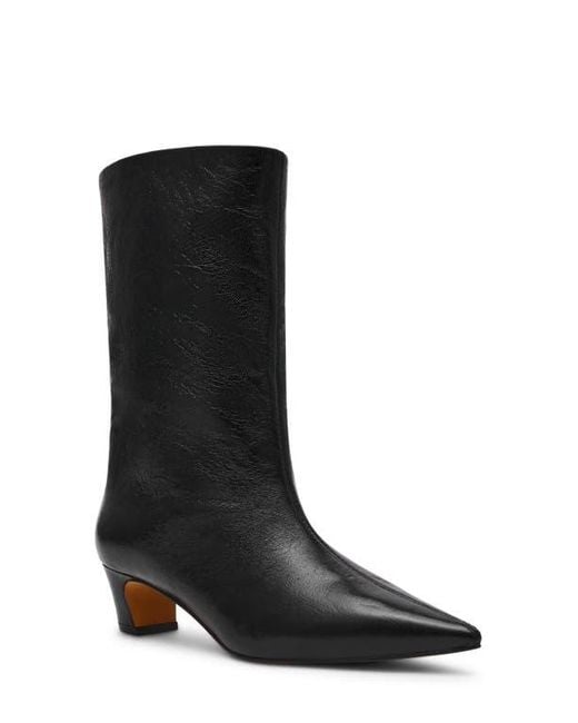 Steve Madden Black Lytton Pointed Toe Boot