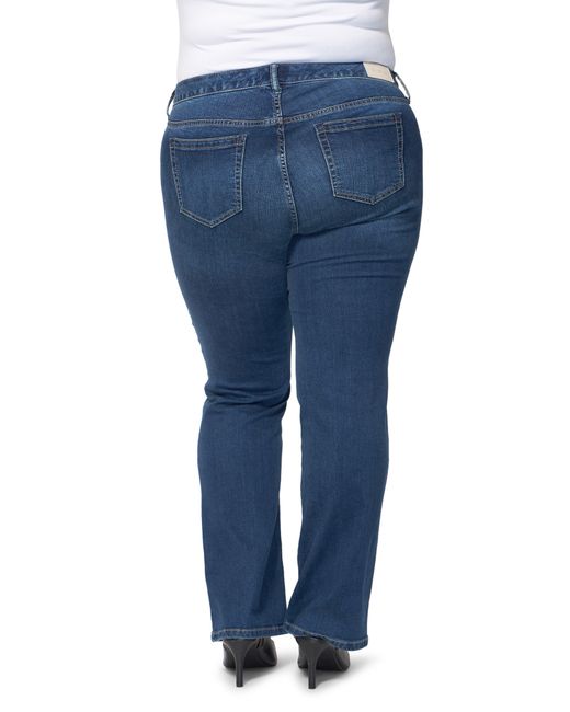 Slink Jeans Blue Mid Rise Slim Bootcut Jeans