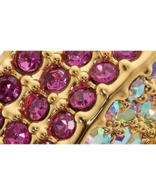 Kurt Geiger Metallic Pavé Heart Band Ring