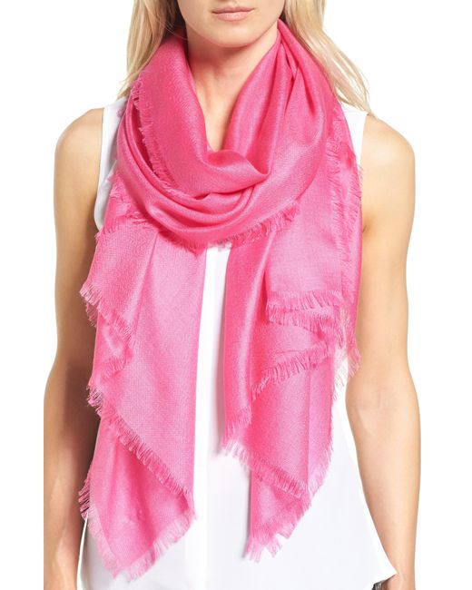 Nordstrom Pink Cashmere & Silk Wrap
