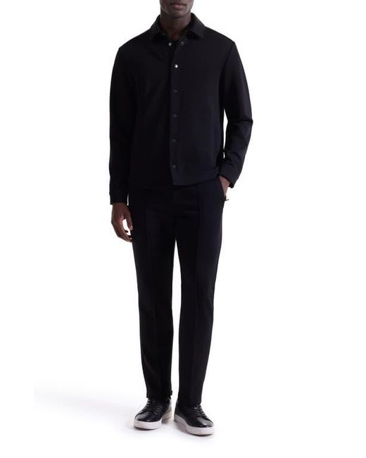 Bugatchi Blue Soft Touch Snap-Up Shirt for men