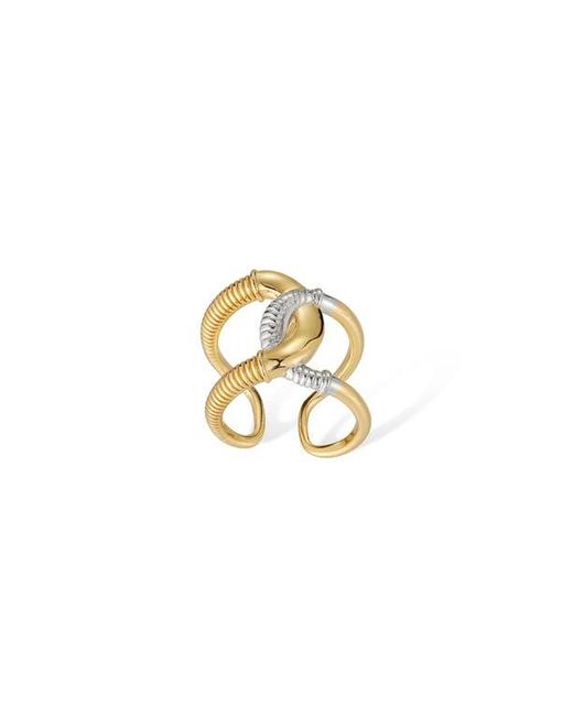 Retro Chic Metallic Colosseum Ring
