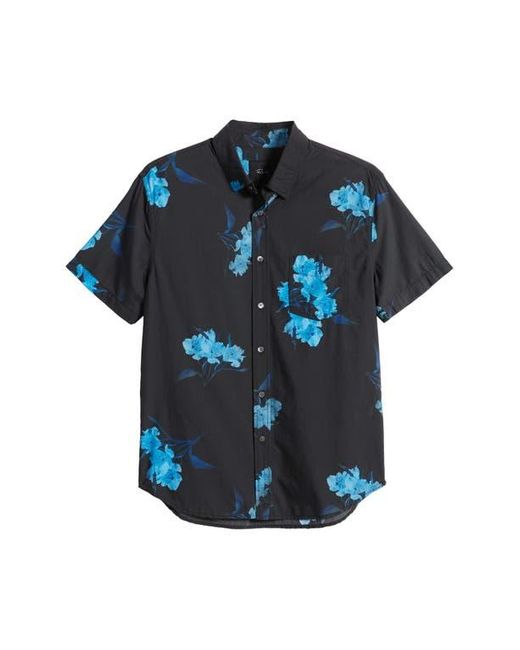 Rails Blue Monaco Floral Short Sleeve Button-Up Shirt for men