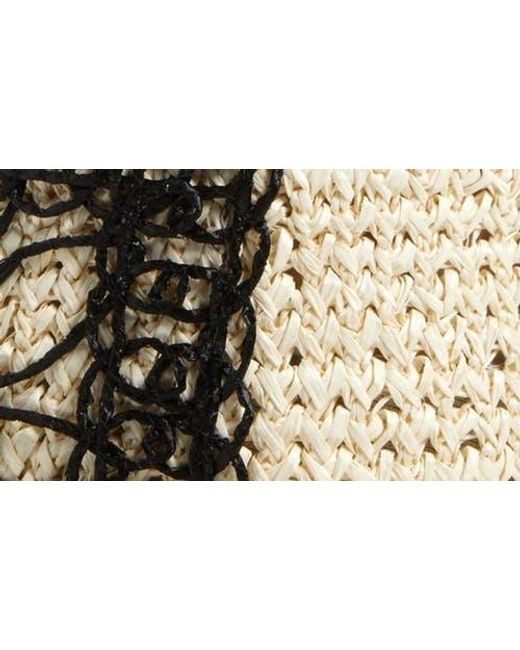 Gigi Burris Millinery Multicolor Maeve Straw Crochet Bucket Hat