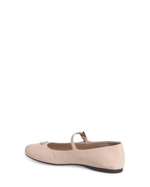 24PF new/PRADA メリージェーンバレリーナフラット Flat Pink Prada Satin Ballerina Flats in Pink - Runway Catalog