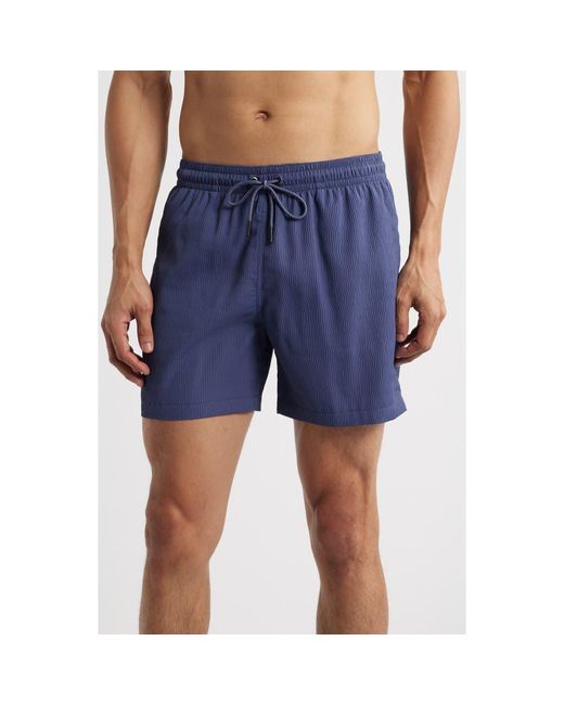Chubbies Men's Blue Sketches Textured Swim Trunks