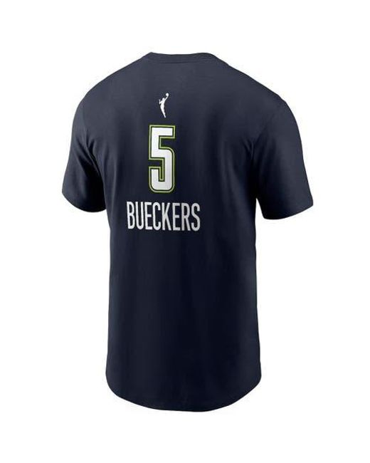 Nike Blue Paige Bueckers Dallas Wings 2025 Wnba Draft Explorer Edition Name & Number T-Shirt for men