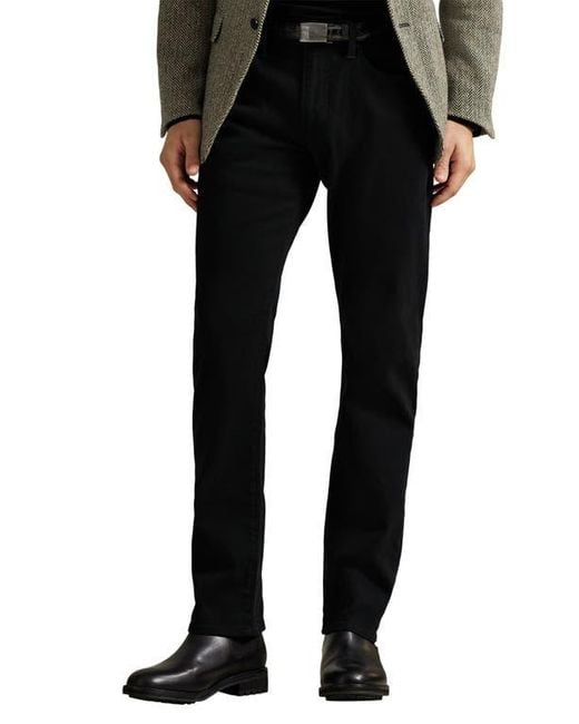 Polo Ralph Lauren Black Sullivan Slim Fit Cotton Stretch Twill 5-Pocket Pants for men