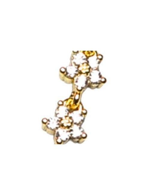 VIDAKUSH Metallic Twinkle Flower Hand Chain