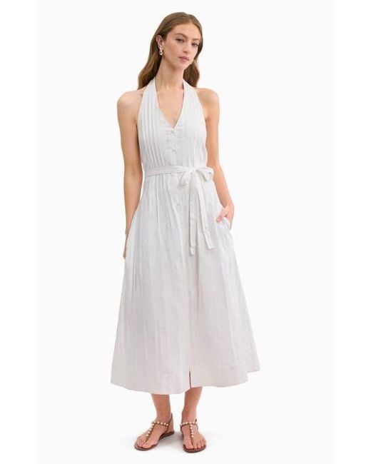 Rebecca Taylor Women's White Marianne Halter Dress