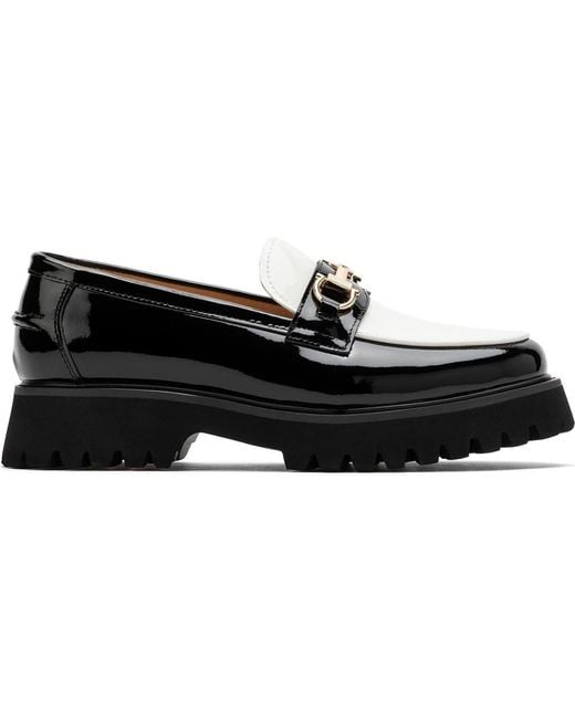 MARC NOLAN Women's Black Boulevard Leather Bit Loafers