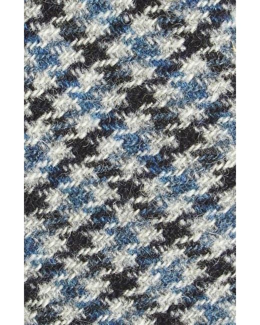 W.r.k. Blue Houndstooth Wool Tie for men