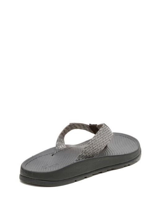Chaco Gray Lowdown Leather Flip Flop for men