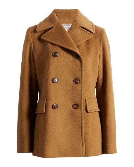 Fleurette Brown Ali Wool Peacoat