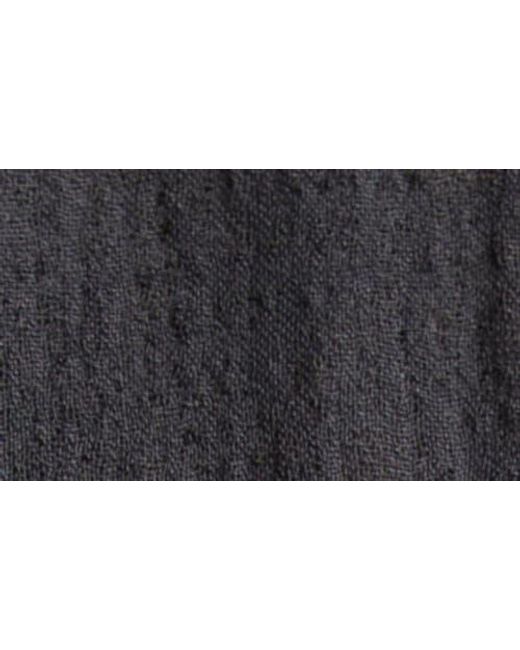 Jason Wu Black Asymmetric Drape Mixed Media Top