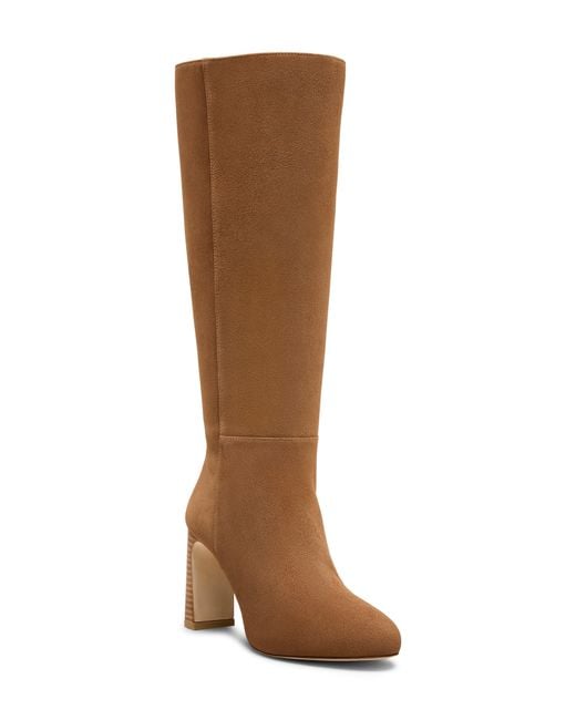 Stuart Weitzman Brown Babette Platform Zip Boot