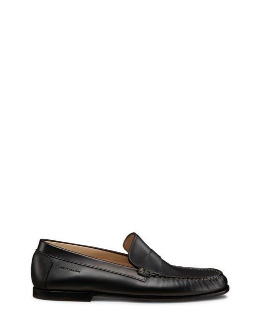 Stuart Weitzman Black Brady Penny Loafer for men