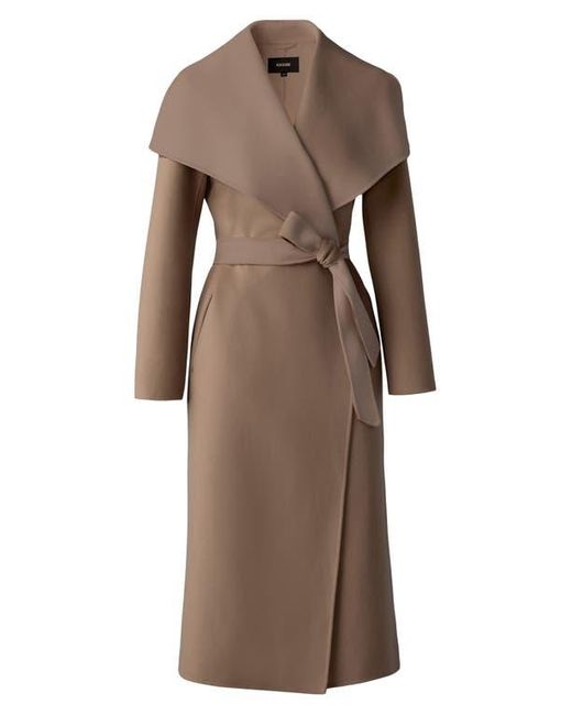 Mackage Natural Mai Wool Long Wrap Coat