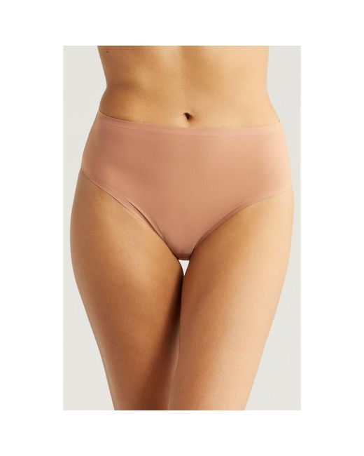 Chantelle Brown Soft Stretch High Cut Briefs