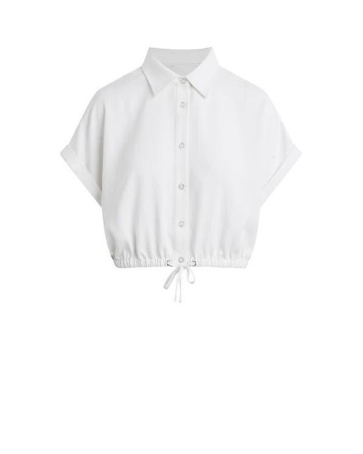 Hudson Blue Drawstring Button Down Shirt
