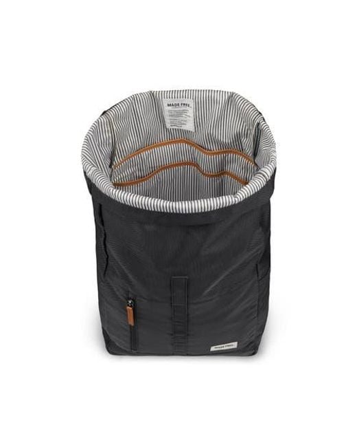 Made Free Black Roll Top Pack Backpack for men