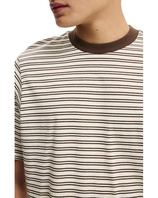 Cotton On Blue Cropped Fit T-Shirt for men