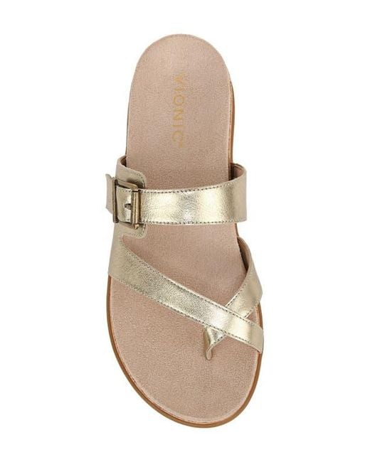 Vionic Metallic Carmela Platform Sandal