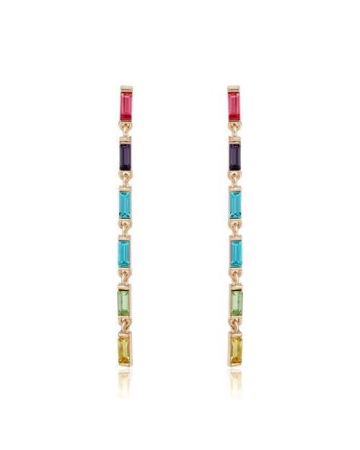 BCBGMAXAZRIA Metallic Linear Drop Earrings