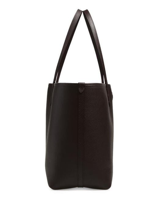 Burberry Black Medium Bloomsbury Leather & Canvas Reversible Tote