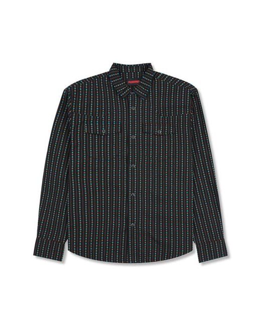 Pleasures Black Tribute Western Snap-Up Shirt for men