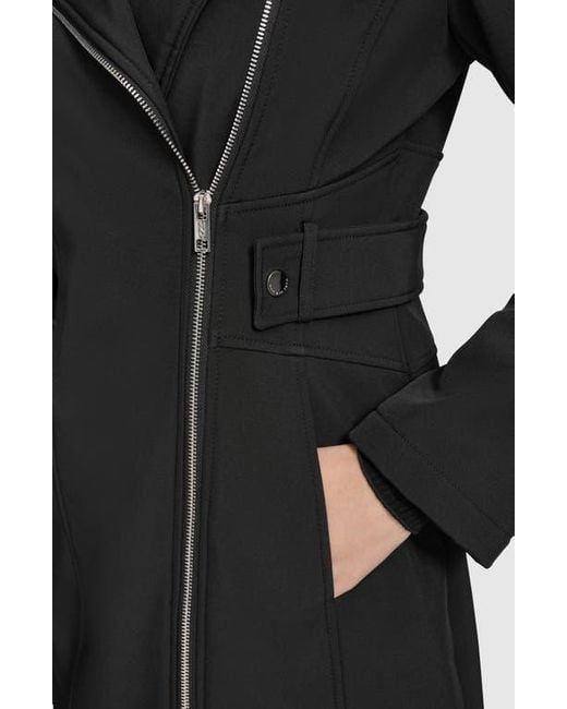 Andrew Marc Black Saylor Soft Shell Parka