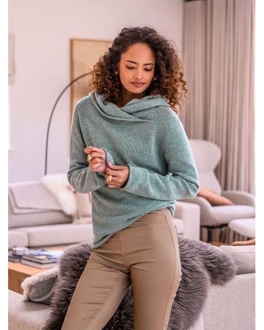 Celtic & Co. Gray Collared Slouch Sweater