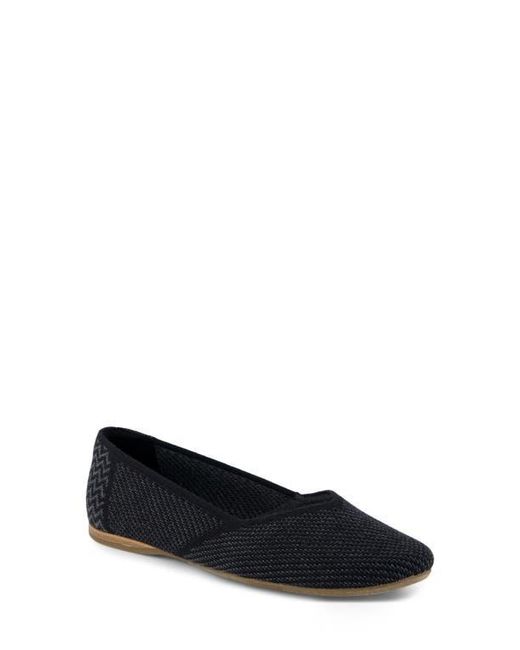 TOMS Black Gemma Ballet Flat