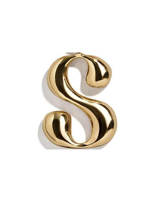 BaubleBar Metallic Initial Chain Necklace