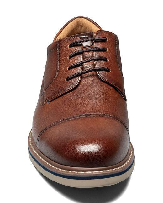 Florsheim Brown Norwalk Cap Toe Derby for men